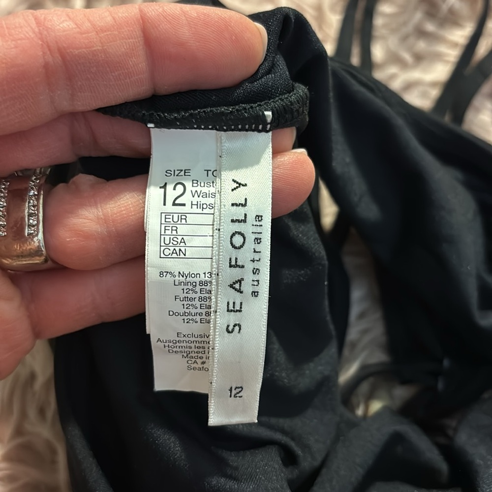NWOT Anthropologie Seafolly Australia Rouleau One Piece Bathing Suit US … - Picture 8 of 14